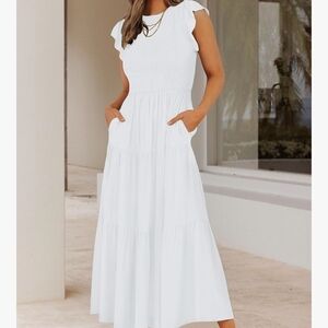 Elegant White Maxi Dress